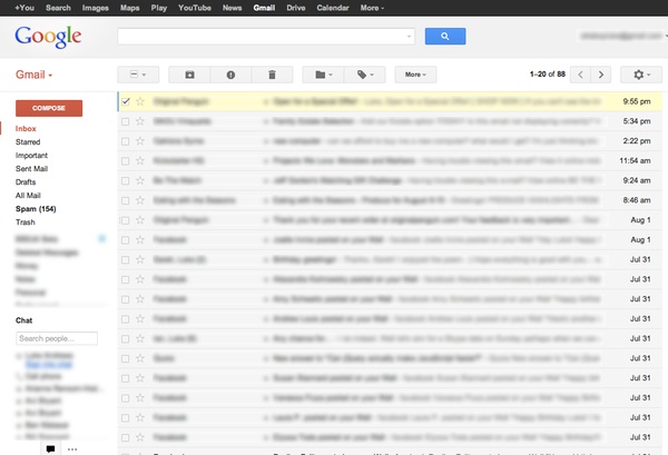 Gmail, the ugly