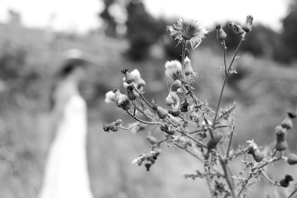 Bride with flowers